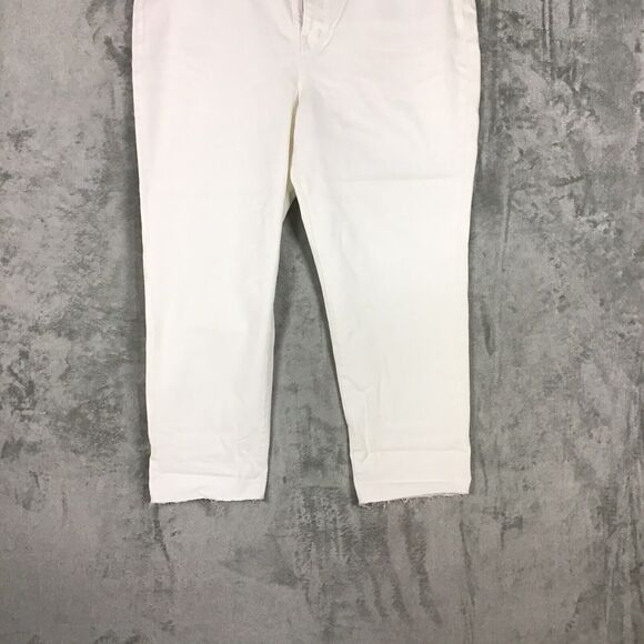 Madewell Womens 18W Plus Perfect Vintage Jean Tile White Raw Hem NWT - Picture 8 of 16
